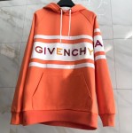 Givenchy hoodie with contrasting stripes orange