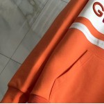 Givenchy hoodie with contrasting stripes orange