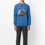 Givenchy Monkey Printed Sweatshirt Blue