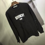 Givenchy Paris Destroyed Sweatshirt Black