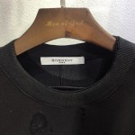 Givenchy Paris Destroyed Sweatshirt Black