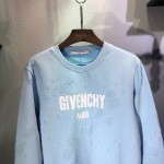 Givenchy Paris Destroyed Sweatshirt Blue