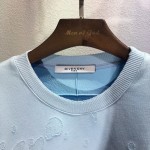 Givenchy Paris Destroyed Sweatshirt Blue