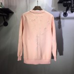 Givenchy Paris Destroyed Sweatshirt Pink