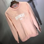 Givenchy Paris Destroyed Sweatshirt Pink