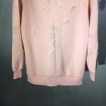 Givenchy Paris Destroyed Sweatshirt Pink