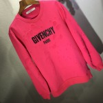 Givenchy Paris Destroyed Sweatshirt Rose