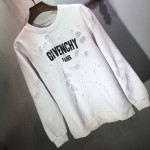 Givenchy Paris Destroyed Sweatshirt White