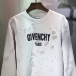 Givenchy Paris Destroyed Sweatshirt White