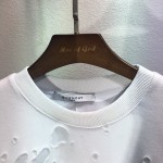 Givenchy Paris Destroyed Sweatshirt White