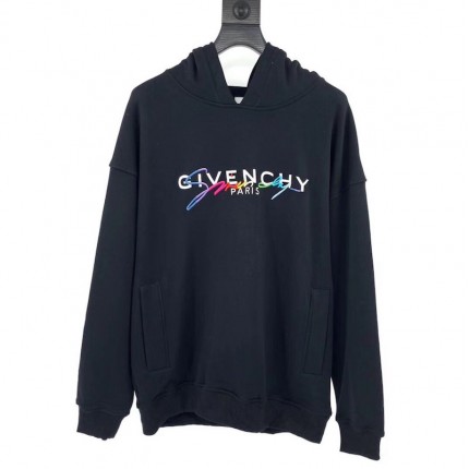 Givenchy signature hoodie black