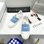 City Sport sneakers in leather with GIVENCHY strap white / blue