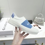 City Sport sneakers in leather with GIVENCHY strap white / blue