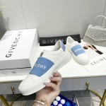 City Sport sneakers in leather with GIVENCHY strap white / blue