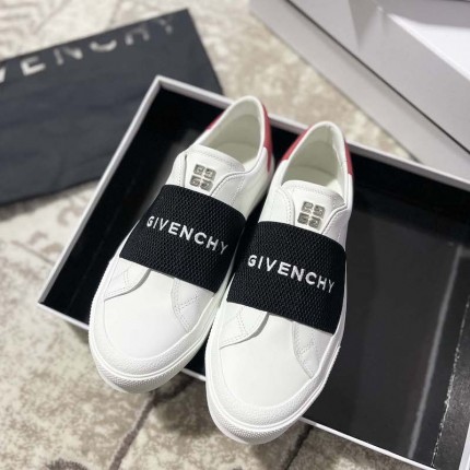 City Sport sneakers in leather with GIVENCHY strap black / red