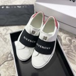 City Sport sneakers in leather with GIVENCHY strap black / red