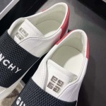 City Sport sneakers in leather with GIVENCHY strap black / red