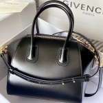 Givenchy Mini Antigona bag in Box leather Black