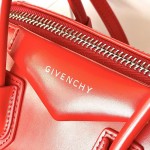 Givenchy Mini Antigona bag in Box leather Red