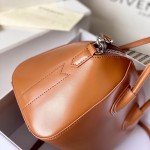 Givenchy Mini Antigona bag in Box leather Tan