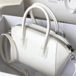 Givenchy Mini Antigona bag in Box leather White