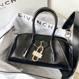 Givenchy Mini Antigona Stretch bag in Box leather Black