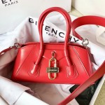 Givenchy Mini Antigona Stretch bag in Box leather Red