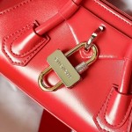 Givenchy Mini Antigona Stretch bag in Box leather Red