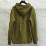 Givenchy Paris Destroyed Hoodie Green