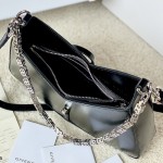 Givenchy Small Cut Out bag in Box leather with chain Black