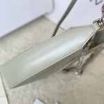 Givenchy Small Cut Out bag in Box leather with chain Green