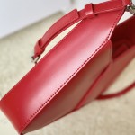 Givenchy Small Cut Out bag in Box leather with chain Red