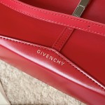 Givenchy Small Cut Out bag in Box leather with chain Red