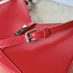 Givenchy Small Cut Out bag in Box leather with chain Red