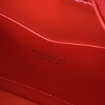 Givenchy Small Cut Out bag in Box leather with chain Red