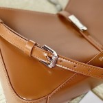 Givenchy Small Cut Out bag in Box leather with chain Tan