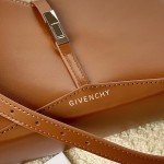 Givenchy Small Cut Out bag in Box leather with chain Tan