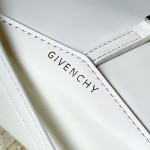 Givenchy Small Cut Out bag in Box leather with chain White