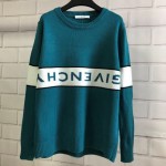 Givenchy Logo Intarsia Wool Sweater Blue