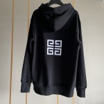 Givenchy 4G Embroidered Oversized Hoodies Black