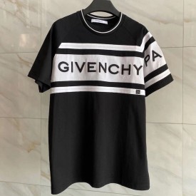 Givenchy Paris 4G Contrasting T shirt Black