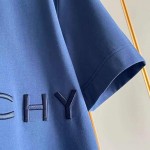 Givenchy Paris 4G Contrasting T shirt Blue