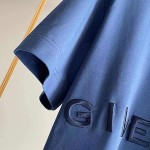 Givenchy 4G Embroidered Oversized T shirt Blue