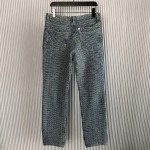 Givenchy  Jeans in 4G denim with zips Blue