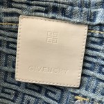 Givenchy  Jeans in 4G denim with zips Blue