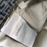 Givenchy  Jeans in 4G denim with zips Blue