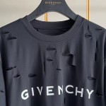 Givenchy Archetype oversized t-shirt with destroyed effect Black