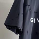 Givenchy Archetype oversized t-shirt with destroyed effect Black