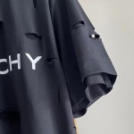 Givenchy Archetype oversized t-shirt with destroyed effect Black