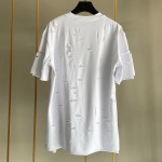 Givenchy Archetype oversized t-shirt with destroyed effect white